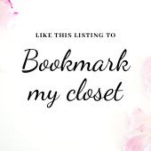Like this listing to bookmark my closet